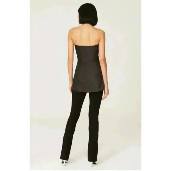 Philosophy di Lorenzo Serafini Tuxedo Aline Strapless Top Grey Women's US Size 8 - Picture 3 of 13